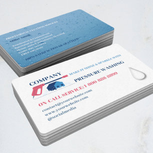 Tarjeta De Visita Logotipo de lavado de corriente a presión profesio