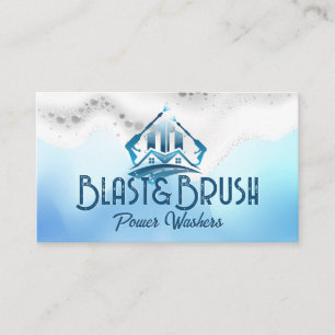 Tarjeta De Visita Logotipo de lavado de presión   Suds de jabón