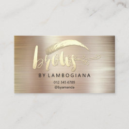 Tarjeta De Visita Logotipo de los brotes de sustracción Microblando 