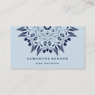 Tarjeta De Visita Logotipo de Loto Elegante Yoga Meditación Bienesta