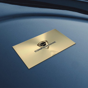Tarjeta De Visita Logotipo de lujo de imitación de estilo metálico d