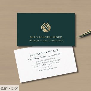 Tarjeta De Visita Logotipo de lujo elegante simple