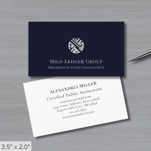 Tarjeta De Visita Logotipo de lujo moderno