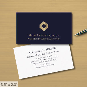 Tarjeta De Visita Logotipo de lujo moderno y elegante