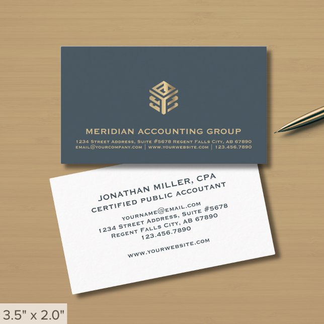 Tarjeta De Visita Logotipo de lujo simple (Subido por el creador)