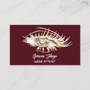 Tarjeta De Visita Logotipo de maquillaje Código Qr para la Eyelash d