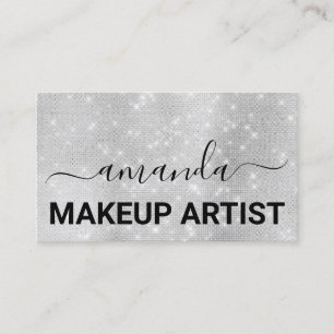 Tarjeta De Visita Logotipo de maquillaje de bienvenida Peluquería Pl