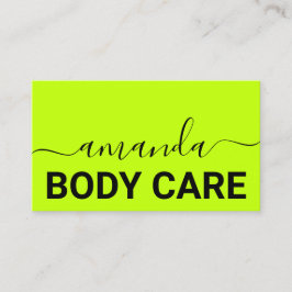 Tarjeta De Visita Logotipo de maquillaje de cuidado corporal Minimal