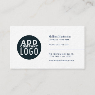 Tarjeta De Visita Logotipo de marca moderna empleados corporativos