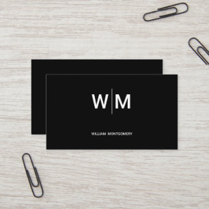 Tarjeta De Visita Logotipo de marca negra   Empresa comercial corpor