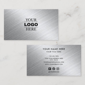 Tarjeta De Visita Logotipo de Marca Personalizado para Negocios Mode