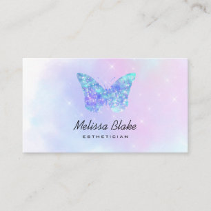 Tarjeta De Visita logotipo de mariposa azul