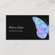 logotipo de mariposa azul en negro