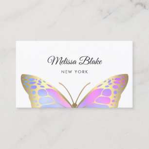 Tarjeta De Visita logotipo de mariposa grande