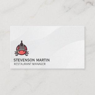 Tarjeta De Visita Logotipo de mariscos   Culinario   Restaurante