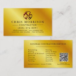 Tarjeta De Visita Logotipo de marketing para negocios de construcció