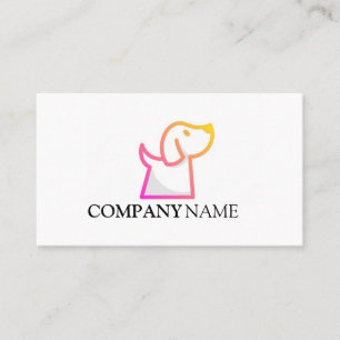 Tarjeta De Visita Logotipo de mascota animal perro