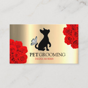 Tarjeta De Visita Logotipo de Mascota animal perro Mascota de la clí