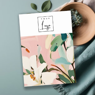 Tarjeta De Visita Logotipo de moda Boho Colorido Pintado