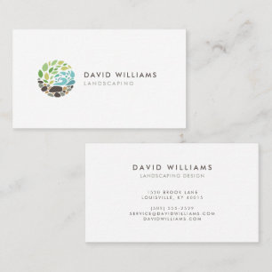 Tarjeta De Visita Logotipo de Modern Gardener Landscaping
