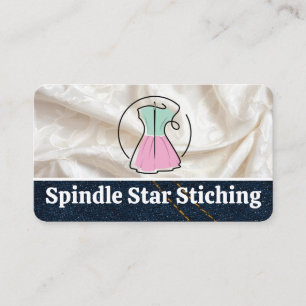 Tarjeta De Visita Logotipo de Modista de Moda Diseñador de Vestuar