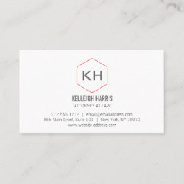 Tarjeta De Visita Logotipo de monograma de cosecha de vintage profes