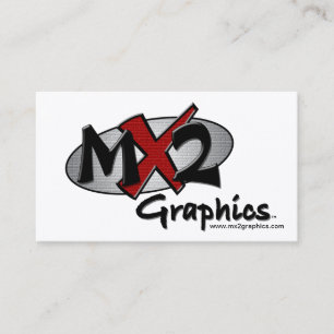 Tarjeta De Visita Logotipo de MX2 Graphics Company