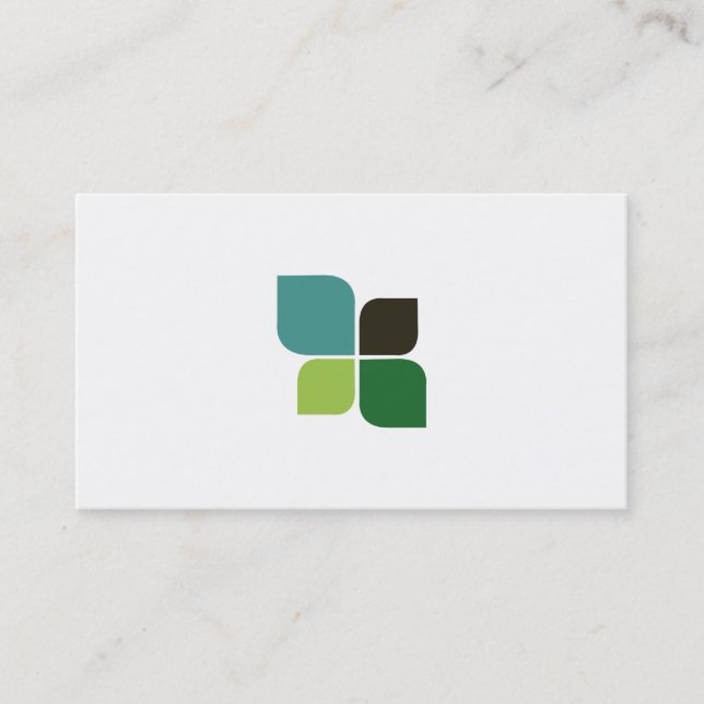 Tarjeta De Visita Logotipo de naturaleza (Anverso)