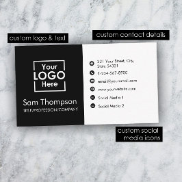 Tarjeta De Visita Logotipo de negocios moderno Minimalista sencillo