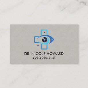Tarjeta De Visita Logotipo de ojo médico Optometrista