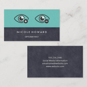 Tarjeta De Visita Logotipo de ojos   Optometría