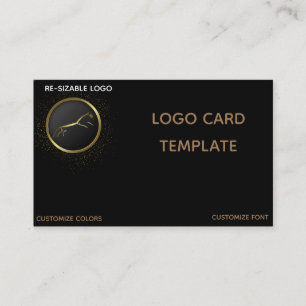 Tarjeta De Visita Logotipo de oro Caballo Uffington