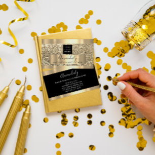 Tarjeta De Visita Logotipo de oro del Personalizado Lash de maquilla