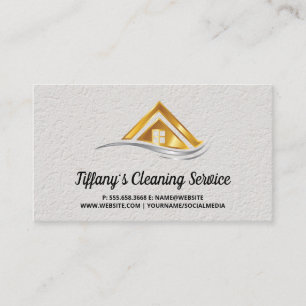 Tarjeta De Visita Logotipo de oro inmobiliario