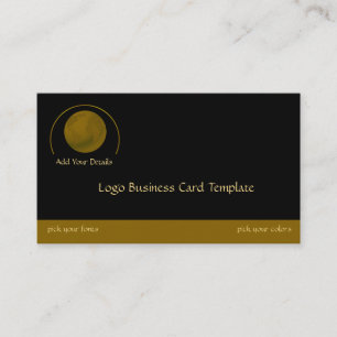 Tarjeta De Visita Logotipo de oro Planeta Tierra