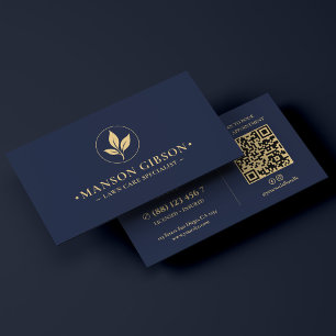 Tarjeta De Visita Logotipo de paisajista de lujo minimalista Código 