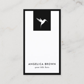 Tarjeta De Visita Logotipo de pájaros blancos