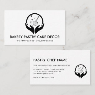 Tarjeta De Visita logotipo de panadería cocina pastelería pizzería