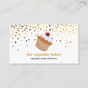 Tarjeta De Visita Logotipo de pastel moderno Panadería Chef Catering