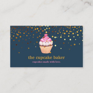 Tarjeta De Visita Logotipo de pastel moderno Panadería Chef Catering