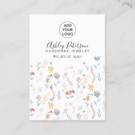 Tarjeta De Visita Logotipo de patrón de floral editable multi stud e