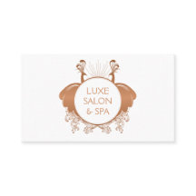 Logotipo de Peacocks Art Nouveau Rosa Oro/Blanco