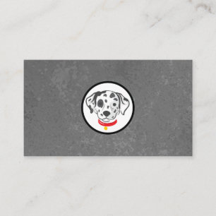 Tarjeta De Visita Logotipo de perro   Doggy dálmata con manchas