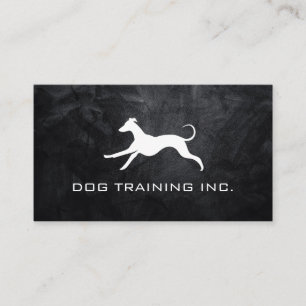 Tarjeta De Visita Logotipo de perro en ejecución   Entrenador de ani