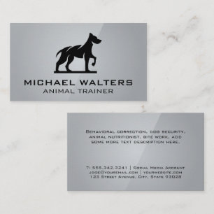 Tarjeta De Visita Logotipo de perro estilizado