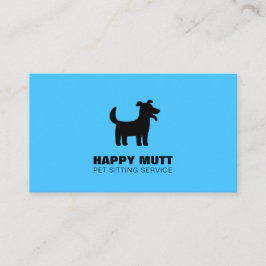 Tarjeta De Visita Logotipo de perro feliz Mascota de servicio de sen