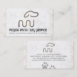 Tarjeta De Visita Logotipo de perro moderno Servicios de cuidado d