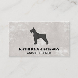 Tarjeta De Visita Logotipo de perro   Trainer Groomer