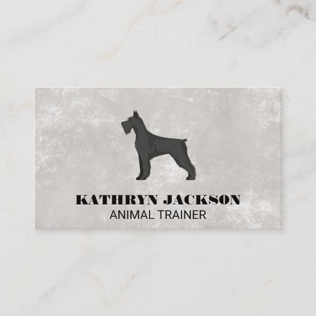 Tarjeta De Visita Logotipo de perro | Trainer Groomer (Anverso)