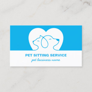 Tarjeta De Visita Logotipo de Perro y Gato